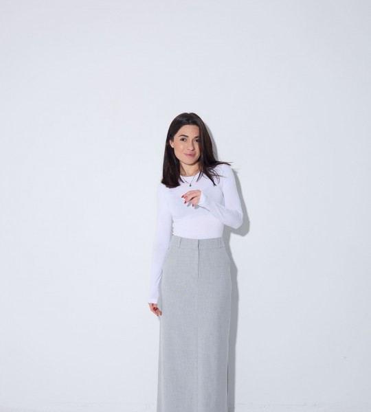 Спідниця Pure Form Сіра | Showroom By Nona — зображення 2